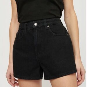 Size 29 Dynamite Black Denim Mom Shorts